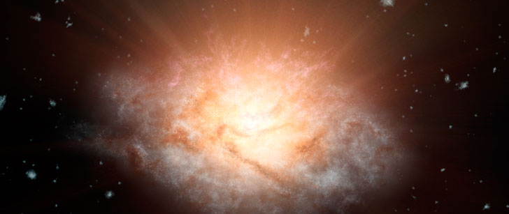 L'entité la plus lumineuse de l'univers est 420 billions de fois plus lumineuse que notre soleil !
